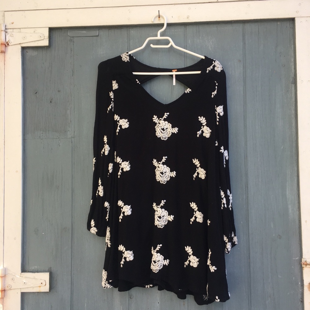 Free People Emma Embroidered Babydoll Dress